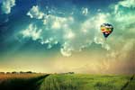 Картинки пейзажи,воздушный шар